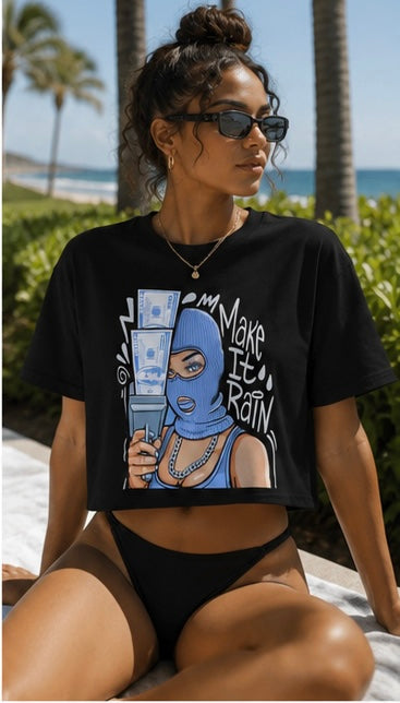 MAKE IT RAIN CROP TEE