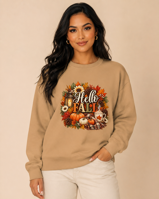 HELLO FALL UNISEX SWEATSHIRT