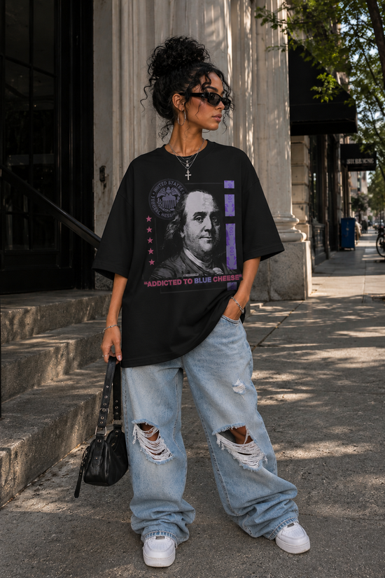BLUE CHEESE MONEY GRAPHIC TEE