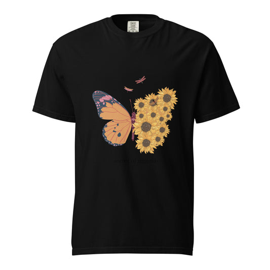 BUTTERFLY FLOWERS Unisex Graphic T-Shirt