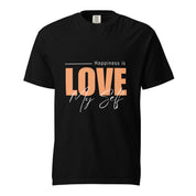 HAPPINESS IS LOVE Unisex Graphic T-Shirt